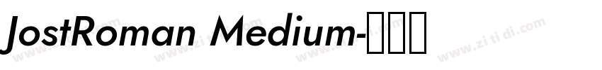 JostRoman Medium字体转换